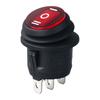 Reliable 3 Pin 3 Position Round Rocker Switch No Light Designs Round Boat Switch for Safe Use In Moist Conditions