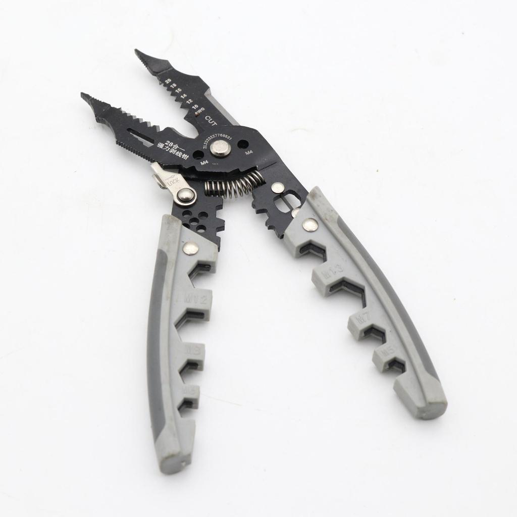 Multi-Functional Electrician Cable Stripping and Crimping Pliers