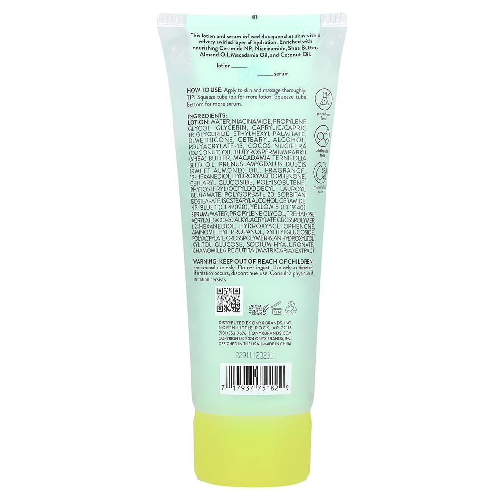 Coconut Bliss, Hydrating Body Lotion & Serum Duo, Coconut & Vanilla, 208 Ml (7 Fl Oz)