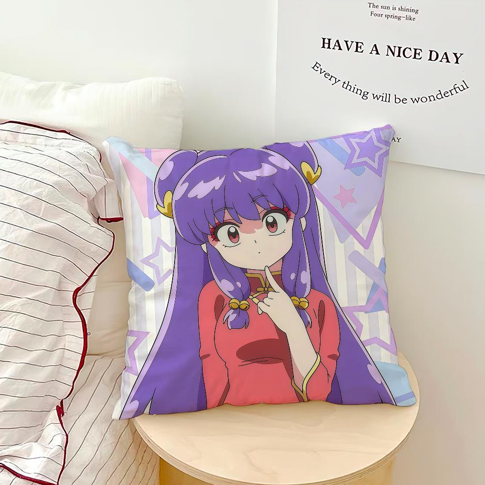 Anime Cute R-Ranma Akane Tendo R-Ranma Comfortable Soft Hogar Pillowcase For Sofa Living Room Bed Home Decor Protective Covers