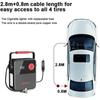 Compresor de aer pentru pneuri, DC 12V portabil pentru mașină, pompă digitală pentru anvelope cu mâner portabil și lumină LED pentru anvelope auto și alte bărci gonflabile