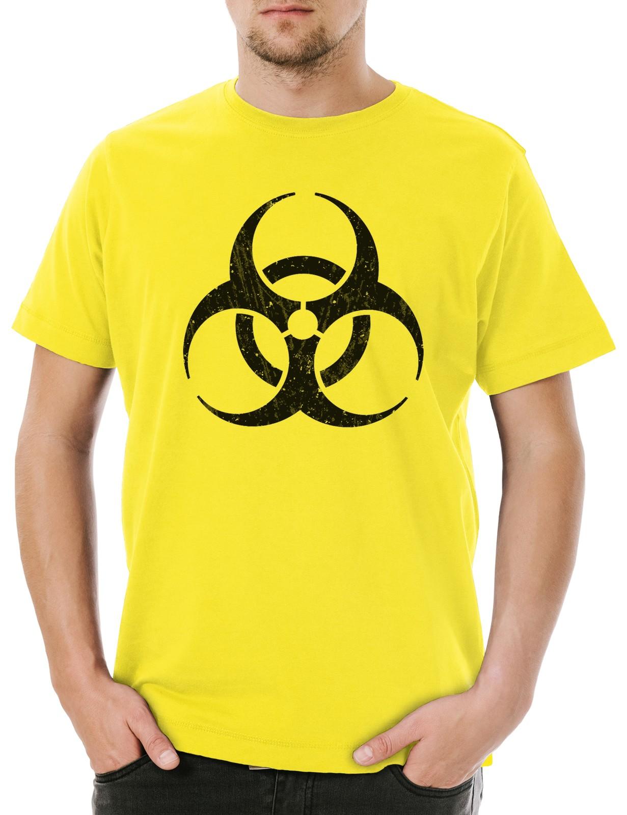 Biohazard Vintage Symbol Men s T-Shirt Mens Womens Tees Top Big Contamination Bang Hardcore Logo M