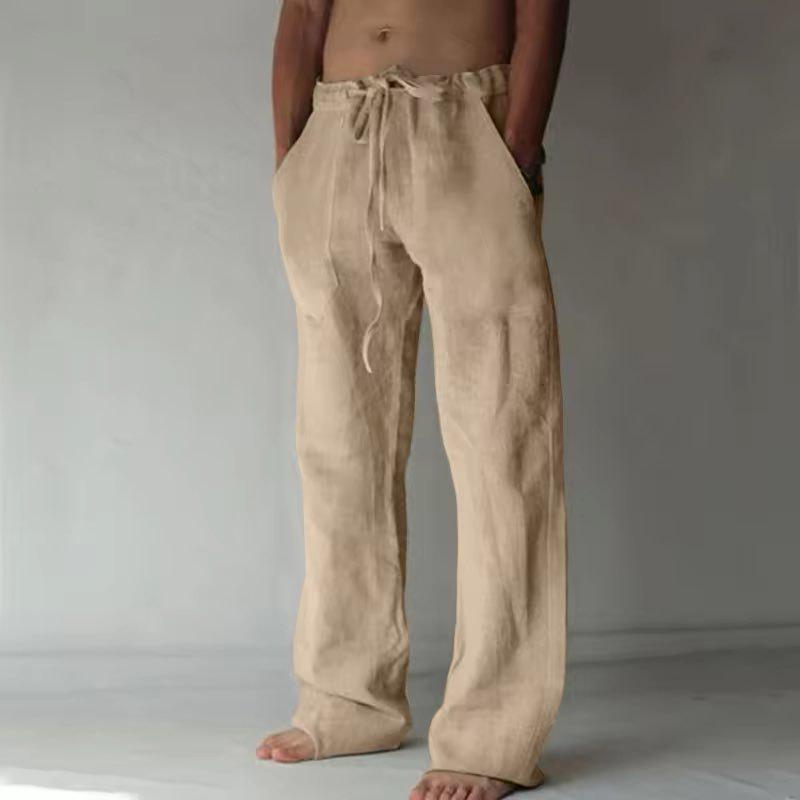 Men's Solid Color Straight Leg Casual Pants - New and In Stock