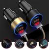 3.1A Dual Usb 2 Ports Lcd Display 12-24V Socket Car Charger