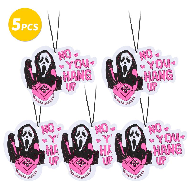 Car Air Fresheners - Pink Ghost Cute Car InteriorAccessories Hanging Scents Anime Freshener Automotive Room Decor