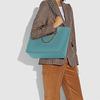 Coach Convertible Tote 43 Large Capacity Leather Tote Bag Shopping Bag Shoulder Handbag Women Tote Blue 78218-B4MR