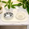 Anti-knockover Double Slow Feeder Bowl Food-grade Puppy Slow Eating Bowl  Small Medium Breed Dogs
