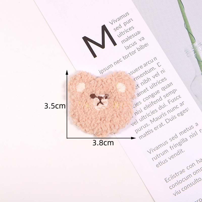 10/20pcs DIY Embroidery Fabric Colorful Plush Girl Portrait Clothing Accessories Hair Accessories Decorative Eco Friendly Dyes