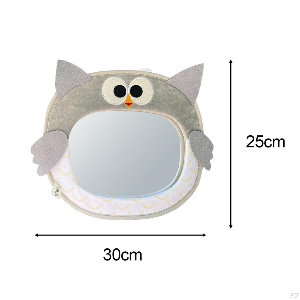 Baby Car Mirror for Back Seat Rearview Birthday Gift Cute Accessories Clear View