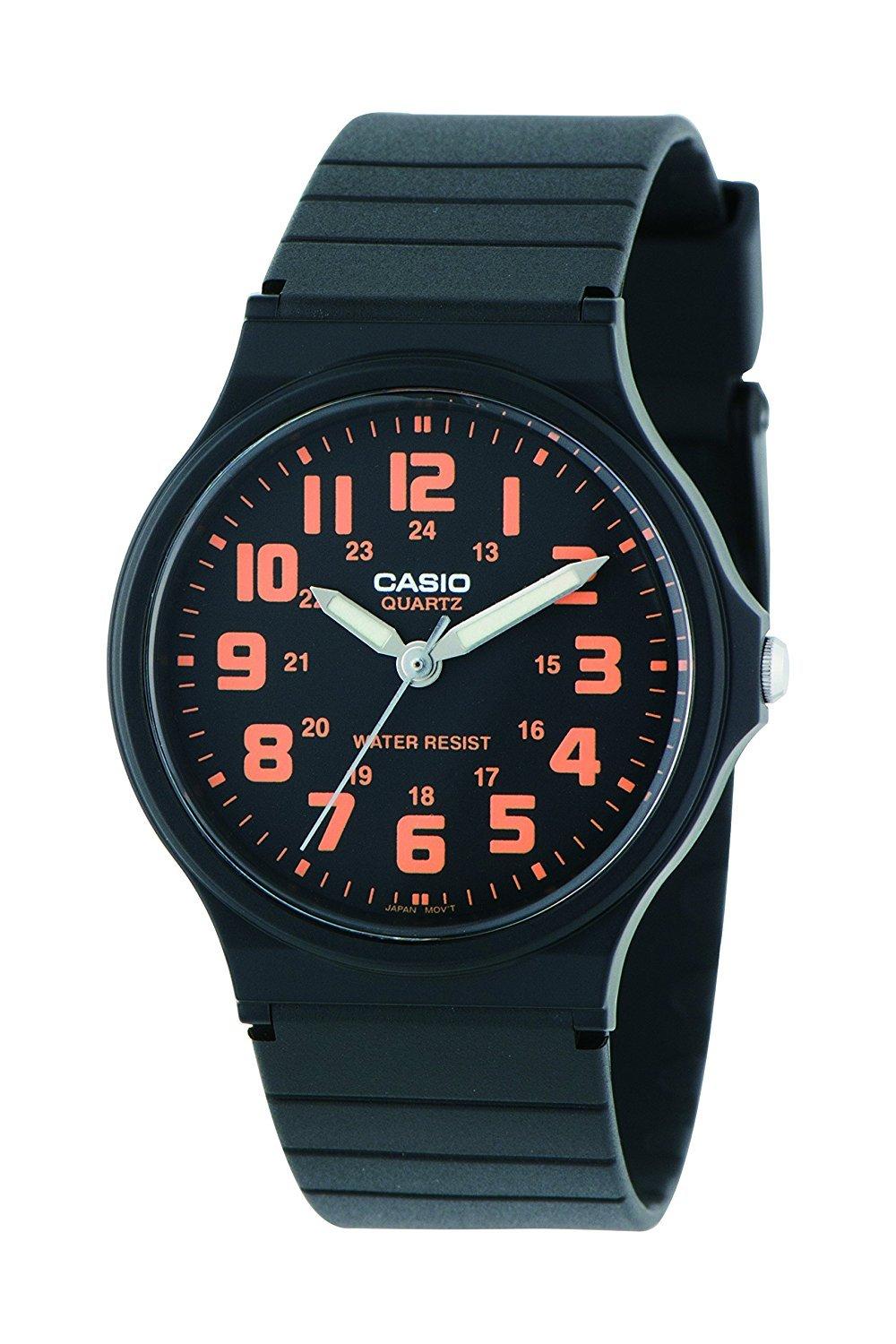 

[Casio] Кварцевые мужские часы Casio MQ-71-4B Черно-оранжевые [Б/у]