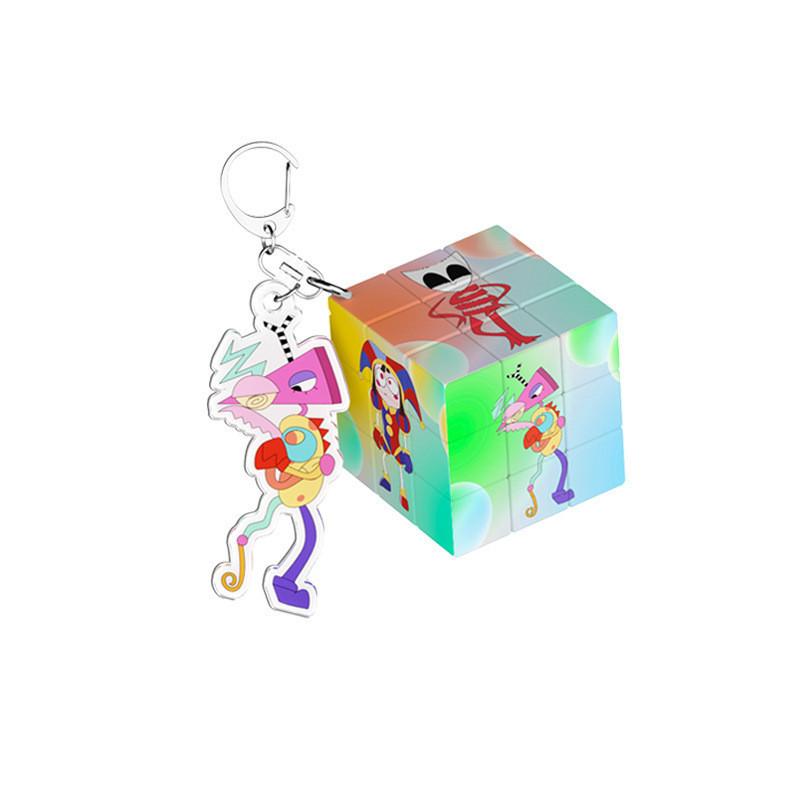 Charming Cartoon Circus Keychain Creative Toy Plastic Key Accessory Gift