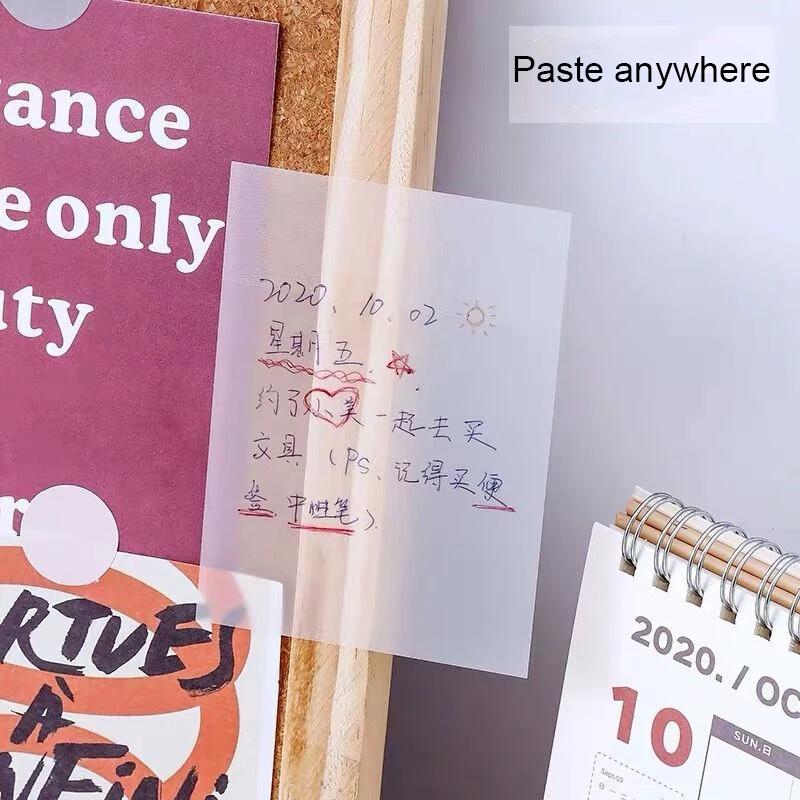 Name PET Transparent Sticky Notes