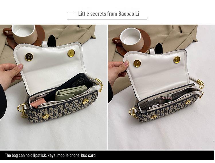 2025 Damen Crossbody Satteltasche - Europäisch & Amerikanisch Color Block Kette, Vielseitige Einzel Schulter Achsel Handtasche