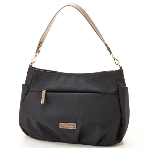 Labagagery Polyester Canvas Tucked Shoulder Bag B008702 Brown (20)
