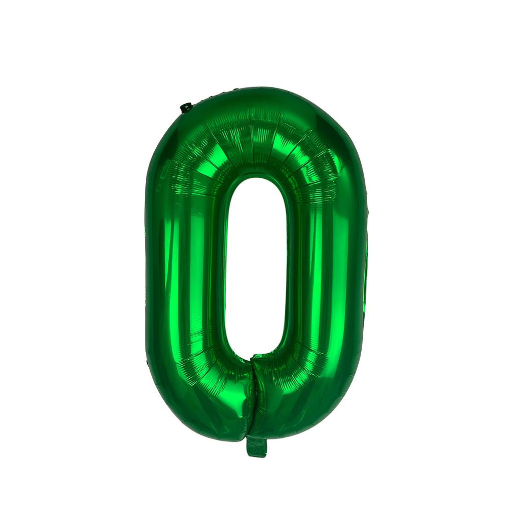 1pc Green Number Balloons - Aluminum Foil Mylar Digit Balloons for Birthday Parties, Anniversaries, Graduations & Celebrations