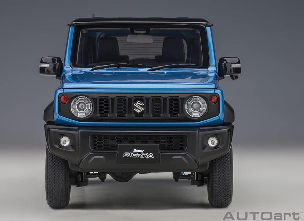 AUTOart Suzuki Jimny Sierra Blue Roof Finished Product 78507 1/18 (JB74) Metallic/Black