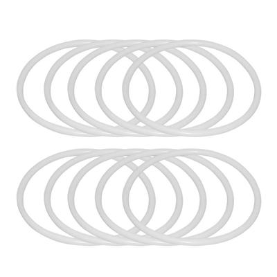 30Pcs Plastic Dreamcatcher Ring Set 6Cm Smooth Round Hoops for DIY Spirit Decor Mandalas Curtain Ringer Fabric Ribbon Lace Craft