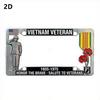 250th Anniversary Commemorative License Plate Frame High-quality Vietnam Veteran Salute Mental License Plate Decorative Frame License Plate Covers