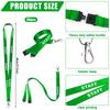 30 Pcs Safety Breakaway Staff Lanyards Pre Printed Green Neck Lanyard Staff Neck Strap With Swivel Plastic Clip And Safety Break