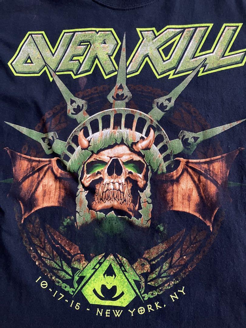 Rare Overkill band Remake tee short sleeve T shirt rare design XXL