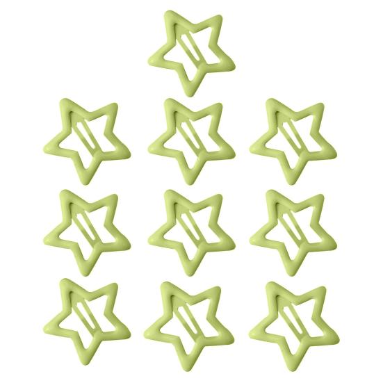 10Pcs Girl Hairpin Versatile Star-Shaped BB Clips Macaron Color Small Hair Pins Stable Hold Hair Accessories