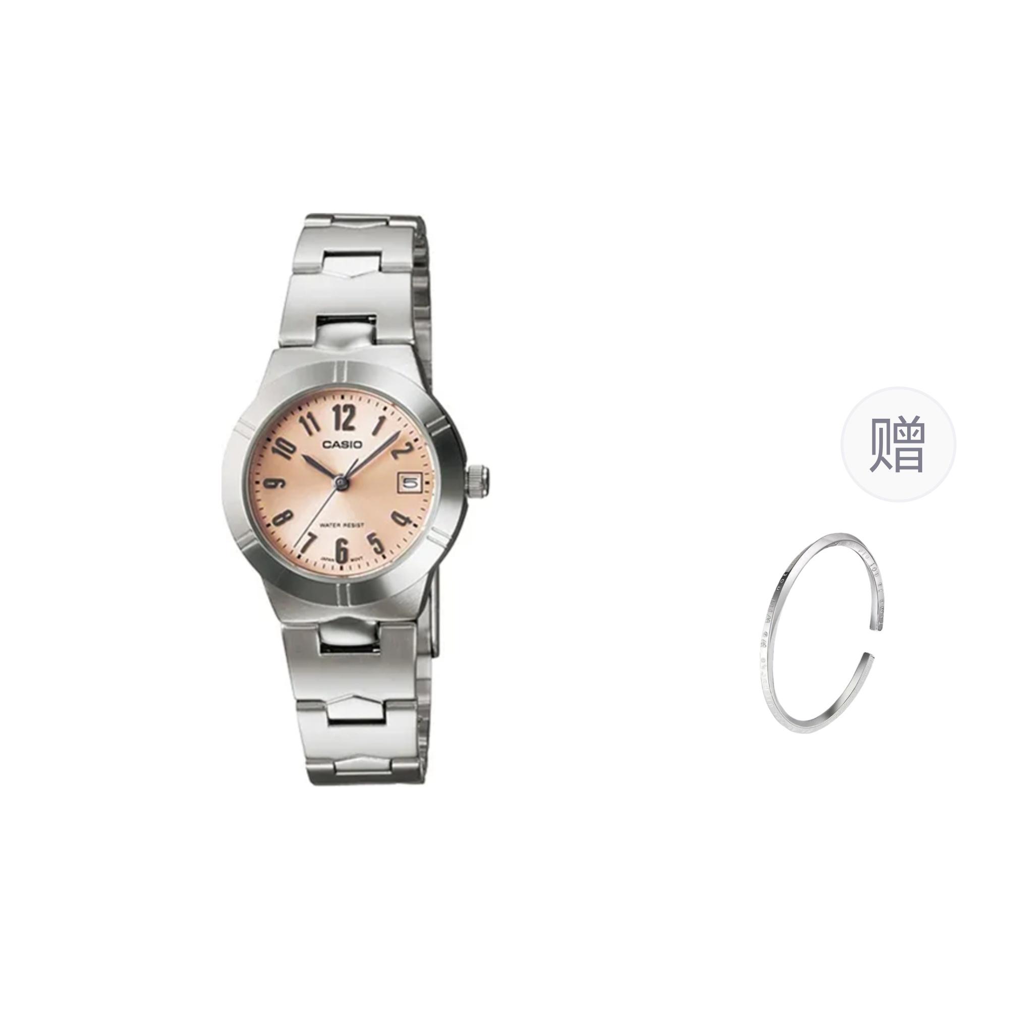 CASIO Women s Pink Watch LTP-1241D-4A3- Black