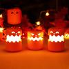 Portable Halloween Pumpkin Lights with Lanyard LED Battery Operated Collapsible Pumpkin Lantern Mini Outdoor Camping Light for Halloween Decor