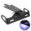 Motorcycle License Plate Mount Holder with LED Light Fit for Kawaski ER‑6N F 2012‑2015