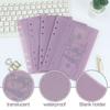 5pcs A6/A7 Loose Leaf Refill Sleeves Transparent Cash Envelope Inserts  School Office Supplies