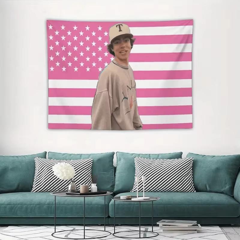 Colgante de Pared con Bandera Americana Rosa Malachi Barton 1 Pieza Diseño StarSpangled Decoración para Habitación de Residencia Universitaria Perfecto para el Día de la Independencia