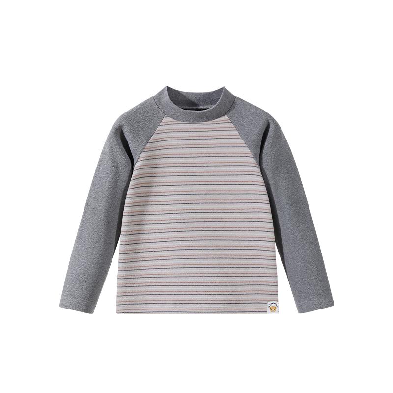 Classic Teddy Boys  Semi-High Collar Long-Sleeve Thermal Top 110