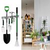 Utility Hooks For Brooms And Mops Broom Organizer Storage Tool Racks Broom Organizer Racks With 4 Hooks And 3 Slots For Closet