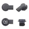 Pair 2 Pin Daytime Running Lamp Socket Base 6R0953123A for Headlight Housing Service, Black Bulb Base for P21W 1156 Lamp Assembly Repair