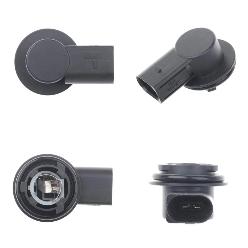 Pair 2 Pin Daytime Running Lamp Socket Base 6R0953123A for Headlight Housing Service, Black Bulb Base for P21W 1156 Lamp Assembly Repair