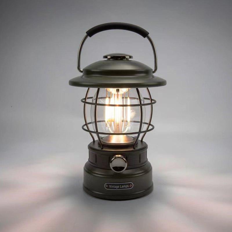 Outdoor COB Camping Lantern Retro Campsite Light Portable LED Emergency Lamp Atmosphere Light for Garden Yard Camping Lights