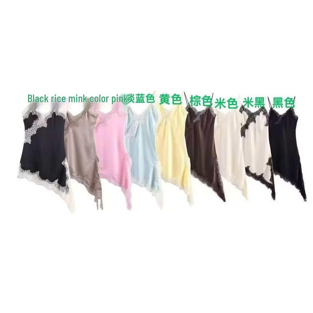 European & American Style Women's Lace Patchwork Asymmetrical Dress - Hot Selling Temperament