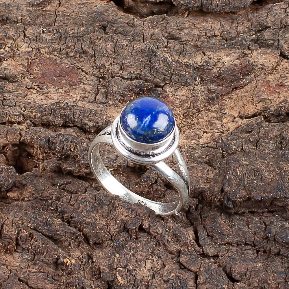 

Натуральный Лазурит Драгоценный Камень Ручной Работы 925 Стерлинговое Серебро Ювелирные Изделия Мужское Кольцо RR-11-35 4