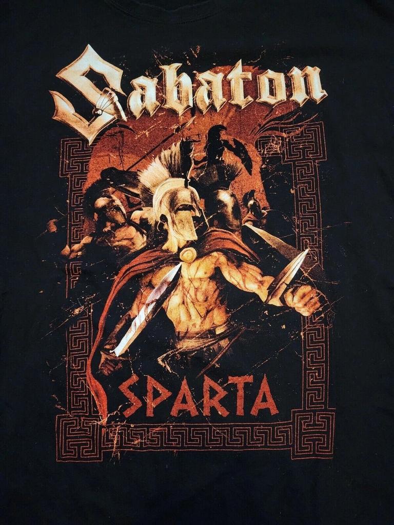Sabaton Sparta 2006 Black T-shirt Short Sleeve All Sizes UR039 FREE SHIPPING