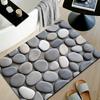 Natuursteen Textuur Diatomeeënaarde Mat Super Absorberend Sneldrogend Antislip Kleed voor Badkamer Kinderbadkamer Wastafelblad
