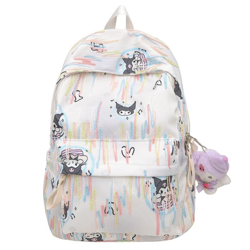 School Bag Women's Bag Cute Cartoon Junior High School High School College Student Trend Fashion Foreign Casual Backpack