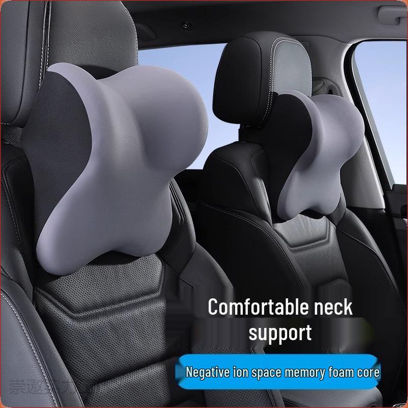 Premium Car Headrest & Lumbar Support Neck Pillow for Driver