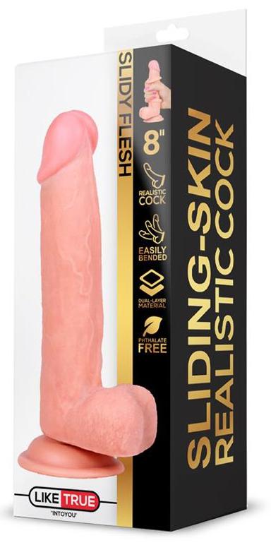 Realistic Slidy Cock Dildo 15 X 4cm
