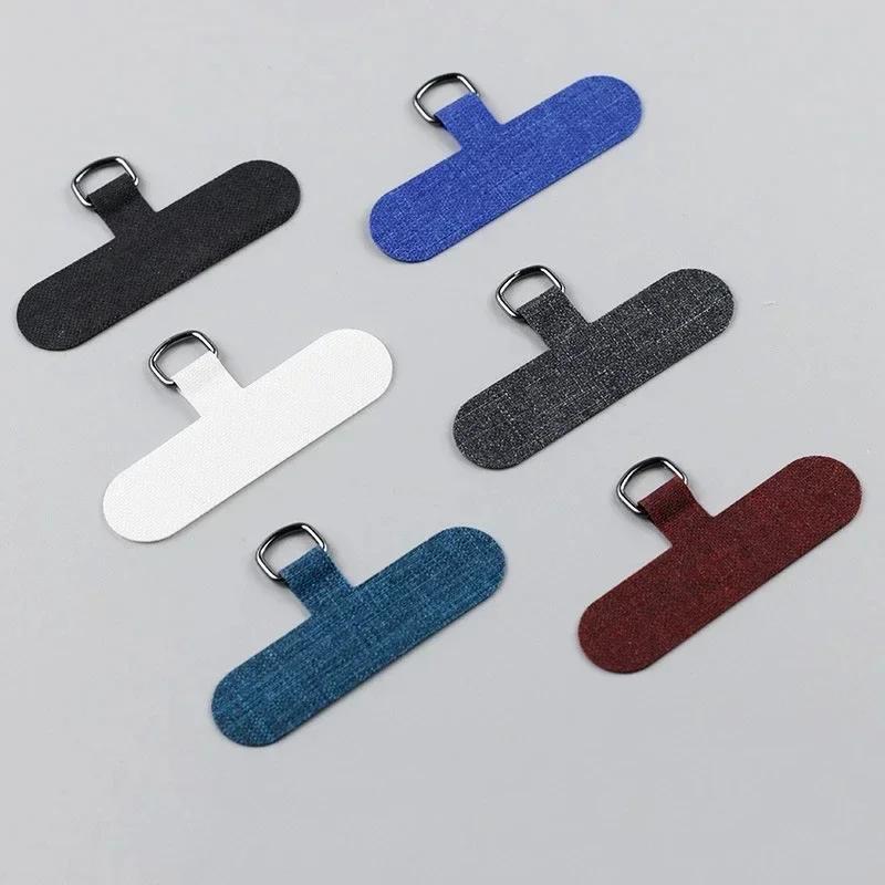 Universal Phone Lanyard Patch Pad Without Adhesive Cell Phone Strap Connector with Metal Ring for Apple IPhone Samsung Xiaomi
