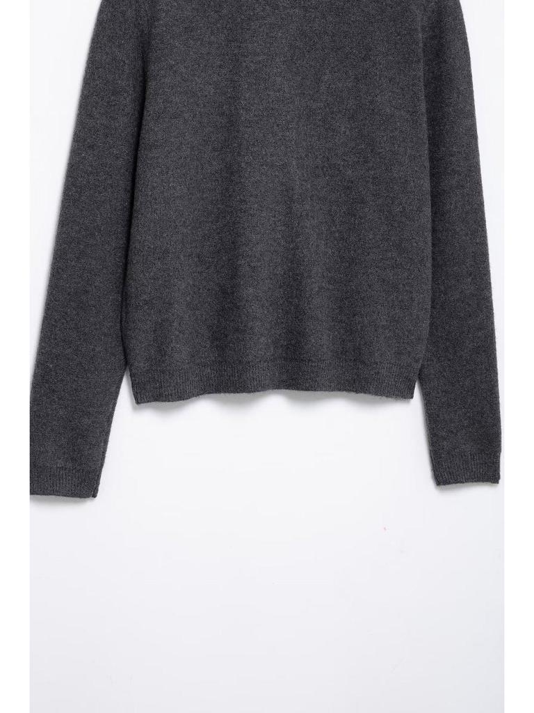 Women's Spring Polo Collar Single-Breasted Knit Cardigan Coat with Pockets