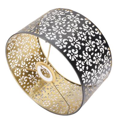 Metal Hollow Lamp Shade Aesthetic Iron Hollow Out Flower Pattern Lampshade for E27 E14 Socket Light