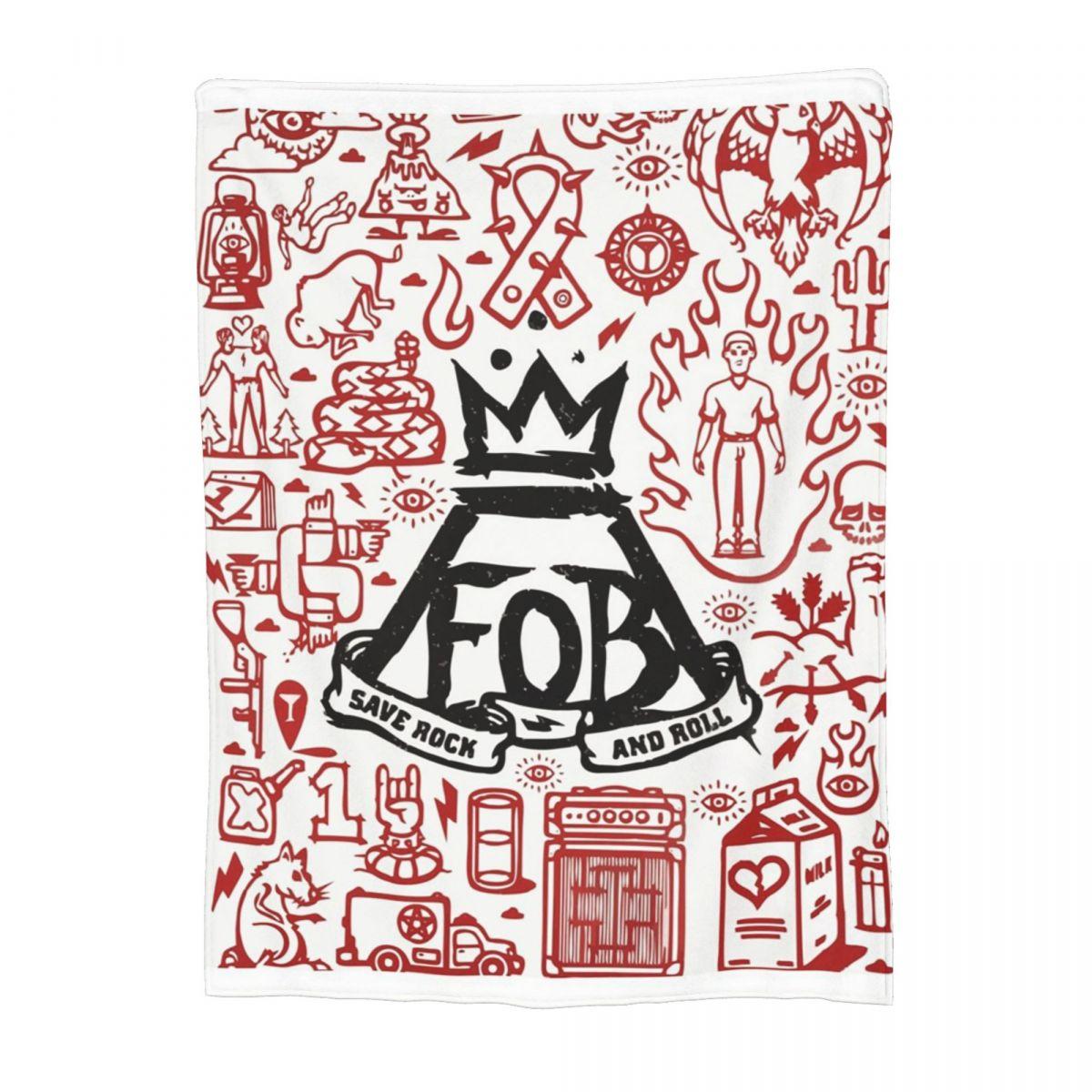 

Fall Out Boy Blankets Soft Warm Flannel Throw Blanket Plush for Bed Living room Picnic Travel Home Couch 30x40in
