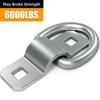 IRENPORU 6pcs 3/8" D-Ring Heavy Duty Truck Tie Down Anchor Steel 6000lb Tie Down