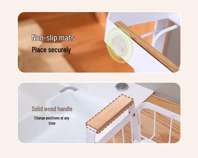 Multifunctional Kitchen Dish Rack for Plates, Bowls, and Cutlery - Ideal for Sink or Countertop Storage and Organization