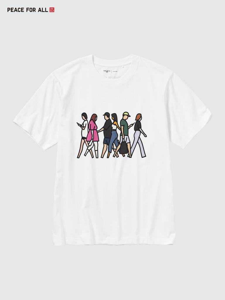 Uniqlo Peace For All Graphic T  shorT Sleeve Regular fiT  Julian Opie