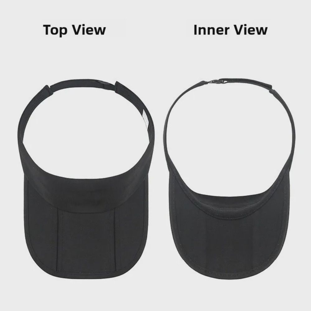 Anti-UV Foldable Sun Visor Hat Adjustable Empty Top Hat Summer Beach Hat  Travel